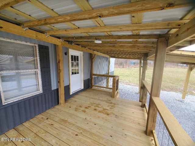 view of wooden terrace