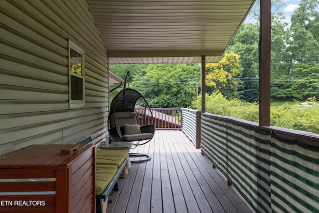 1301 Chert Pit Rd, Knoxville, TN 37923 - view of wooden deck