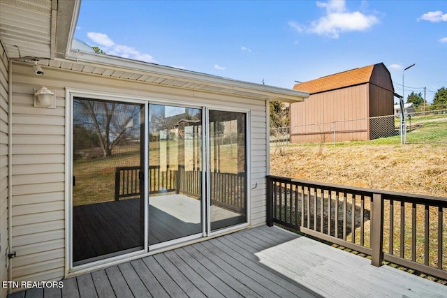 wooden deck with fence