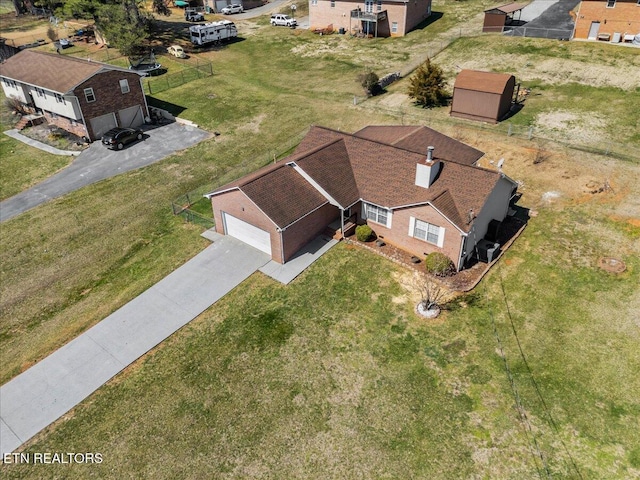 birds eye view of property