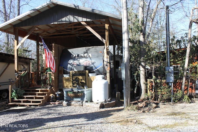 299 Harmony Way, Cosby, TN 37722 - view of outdoor structure with a carport