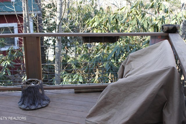 299 Harmony Way, Cosby, TN 37722 - view of wooden deck