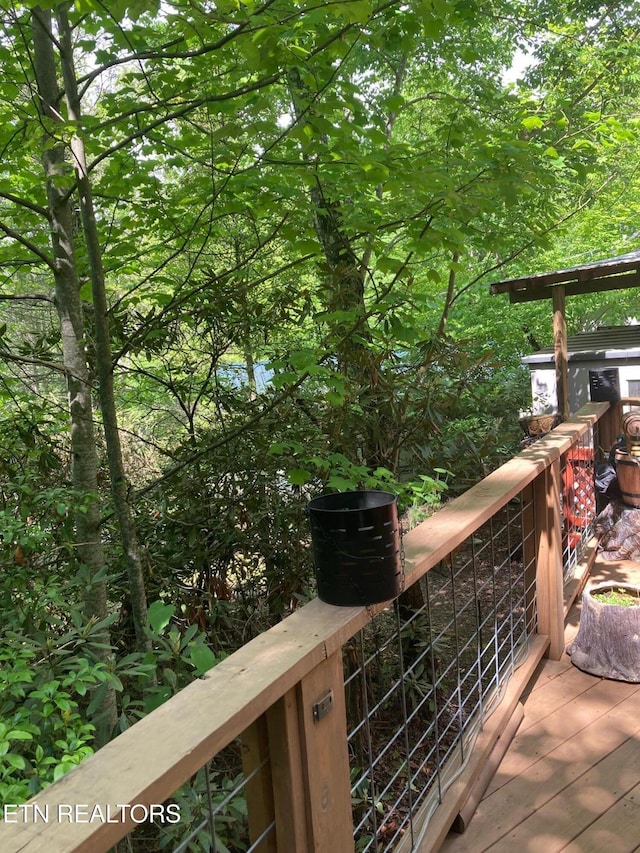 299 Harmony Way, Cosby, TN 37722 - view of wooden terrace