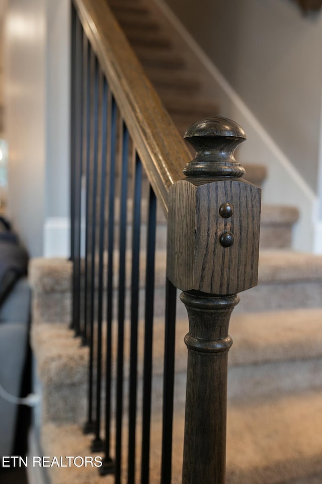 view of stairway