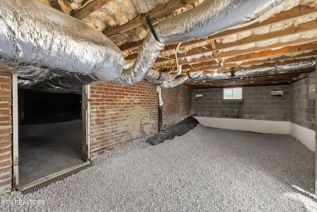 below grade area featuring carpet flooring