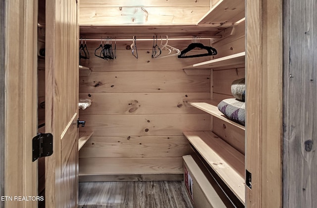 interior space with a sauna