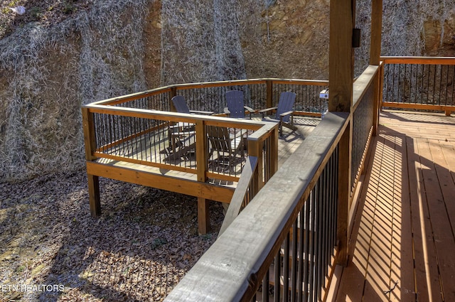 view of wooden terrace