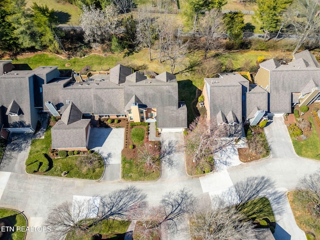 bird's eye view featuring a residential view