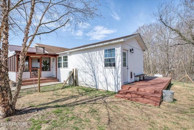 view of back of property