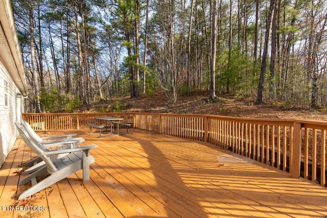 view of wooden terrace