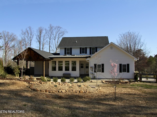 view of rear view of house