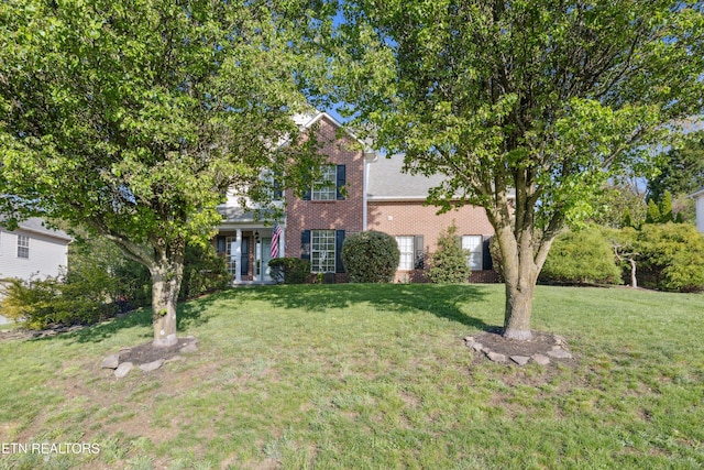5633 Eagle Crest Ln, Knoxville, TN 37921 - view of front of house with a front lawn and brick siding