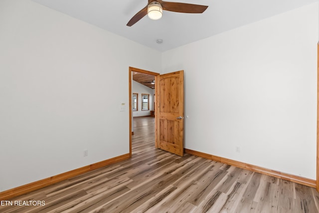 285 Redwood Dr, Dandridge, TN 37725 - empty room featuring light wood finished floors and a ceiling fan