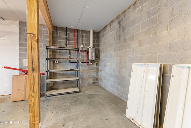 285 Redwood Dr, Dandridge, TN 37725 - unfinished basement featuring concrete block wall