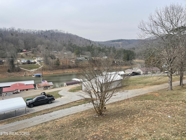 property view of mountains with a water view