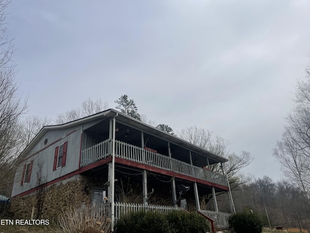 view of rear view of house