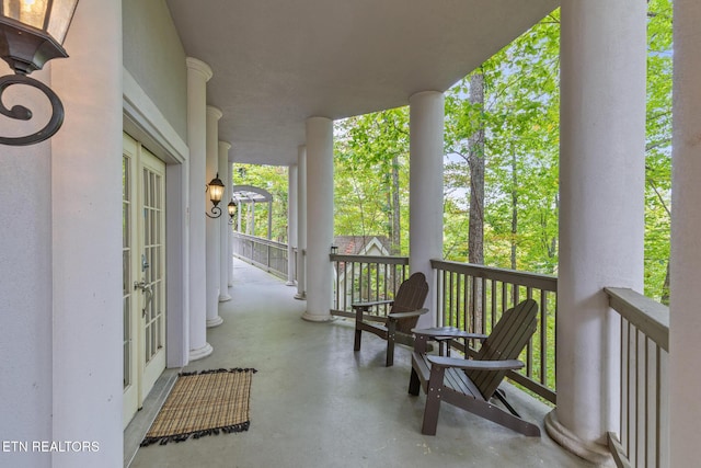 view of balcony