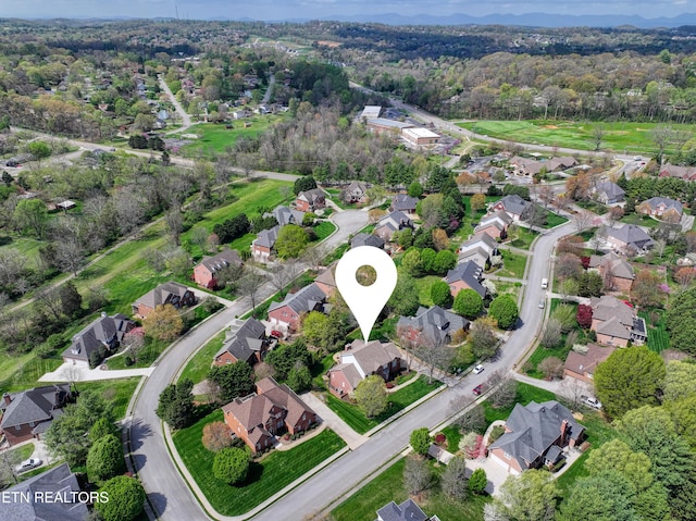 231 Gwinhurst Rd, Knoxville, TN 37934 - bird's eye view featuring a forest view and a residential view