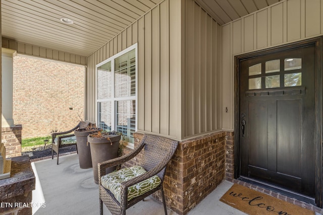 1022 Providence Grove Way, Knoxville, TN 37919 - property entrance with board and batten siding and brick siding
