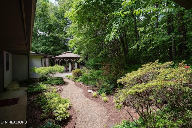 123 Manor Rd, Clinton, TN 37716 - view of yard with a gazebo and a patio