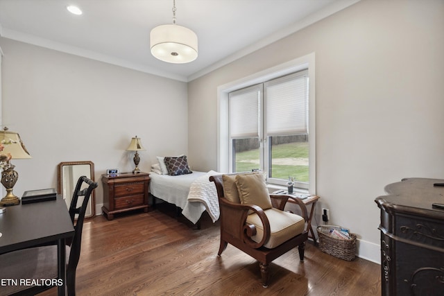 950 White Wing Rd, Lenoir City, TN 37771 - bedroom featuring dark wood finished floors, baseboards, and crown molding