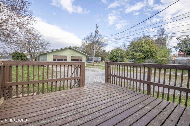 wooden terrace with fence