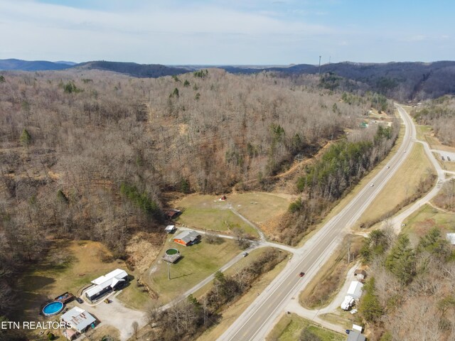 4662 Baker Hwy, Huntsville, TN 37756 - aerial view featuring a forest view