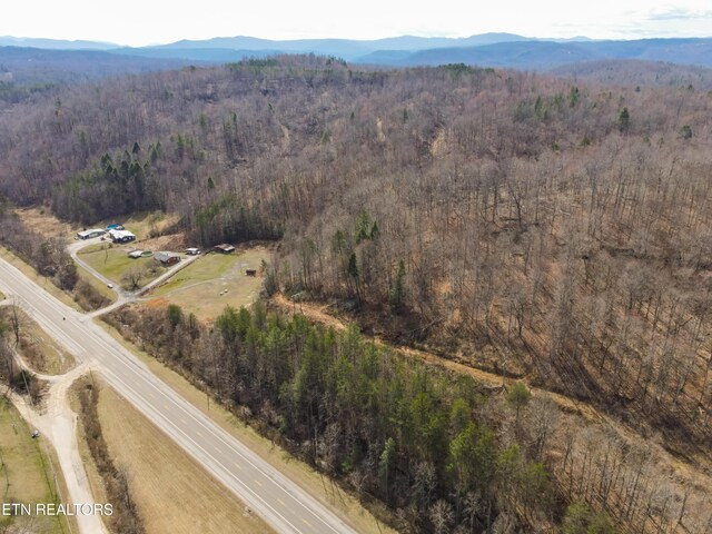 4662 Baker Hwy, Huntsville, TN 37756 - aerial view featuring a mountain view and a wooded view