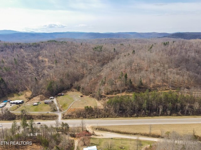 4662 Baker Hwy, Huntsville, TN 37756 - bird's eye view featuring a view of trees and a mountain view