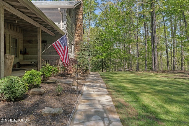 view of yard