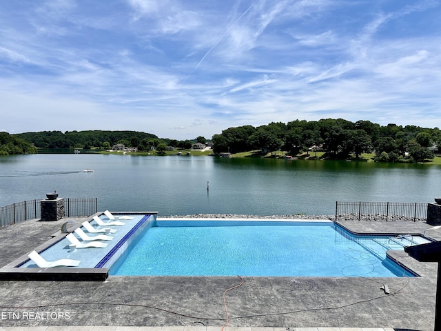179 Lakeshore Bay Dr, Jefferson City, TN 37760 - outdoor pool with fence and a water view