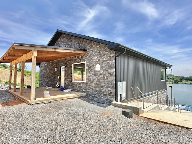 179 Lakeshore Bay Dr, Jefferson City, TN 37760 - exterior space featuring a patio area and stone siding