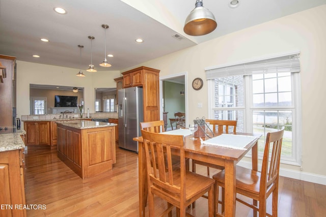 107 Sunny St, Sharps Chapel, TN 37866 - dining room with light wood-type flooring and recessed lighting