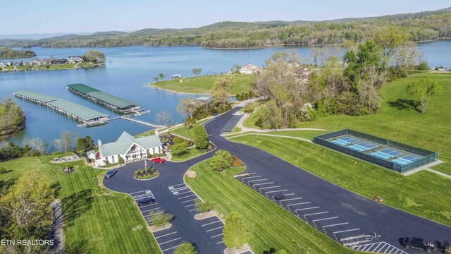 107 Sunny St, Sharps Chapel, TN 37866 - aerial view of a large body of water and a heavily wooded area