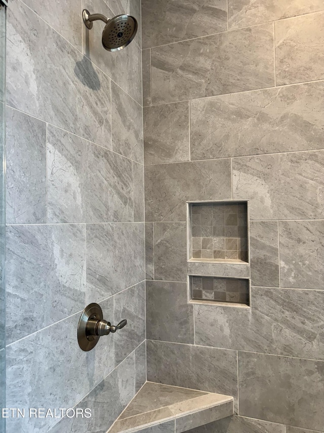 room details featuring tiled shower