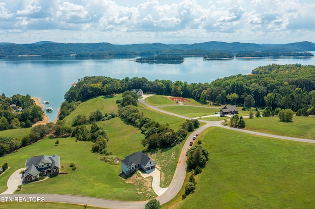 736 Cow Poke Ln, Rutledge, TN 37861 - birds eye view of property with a forest view and a water and mountain view