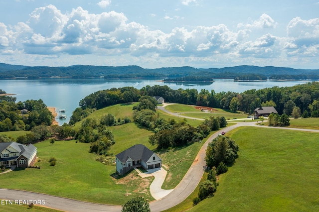 736 Cow Poke Ln, Rutledge, TN 37861 - bird's eye view featuring a water and mountain view