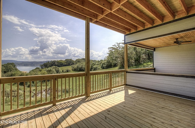 736 Cow Poke Ln, Rutledge, TN 37861 - deck with a water view