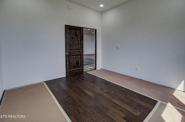 736 Cow Poke Ln, Rutledge, TN 37861 - spare room featuring recessed lighting and dark wood-style floors