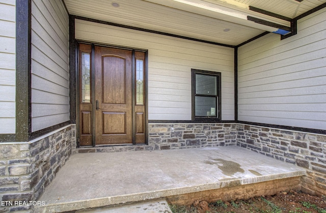 736 Cow Poke Ln, Rutledge, TN 37861 - doorway to property with stone siding