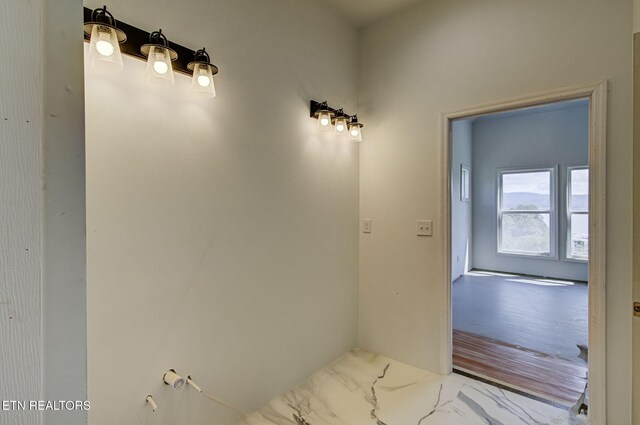 736 Cow Poke Ln, Rutledge, TN 37861 - bathroom featuring marble finish floor