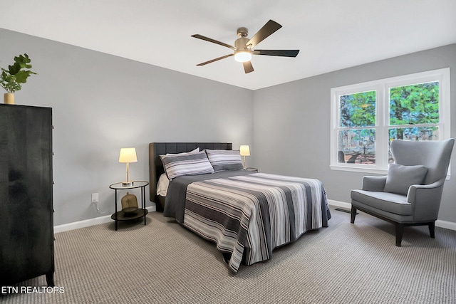 123 Lakeview Dr, Crossville, TN 38558 - bedroom featuring baseboards, carpet flooring, and ceiling fan