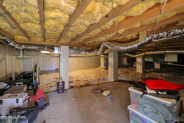 123 Lakeview Dr, Crossville, TN 38558 - below grade area with electric water heater