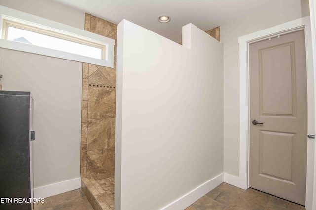 1312 Fox Ridge Dr, Powell, TN 37849 - full bath with recessed lighting, a walk in shower, and baseboards