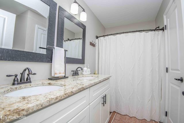 1312 Fox Ridge Dr, Powell, TN 37849 - full bathroom featuring a sink and double vanity