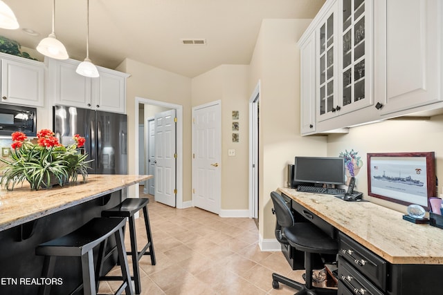 725 Wood Duck Dr, Vonore, TN 37885 - office area featuring baseboards and light tile patterned floors