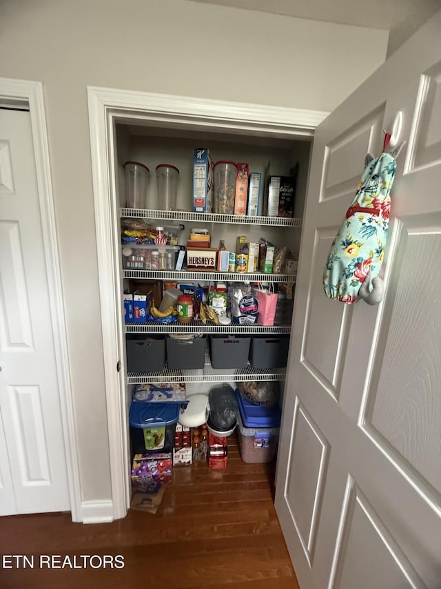 view of pantry
