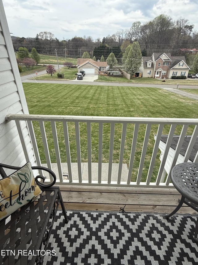 view of balcony