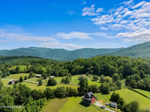 2560 Schisandra Ln Lane, Cosby, TN 37722 - aerial view of sparsely populated area featuring a mountainous background