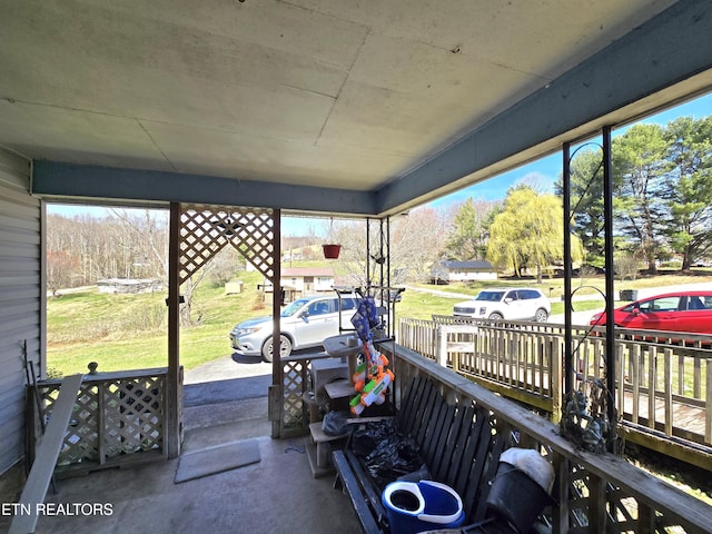 view of patio with fence